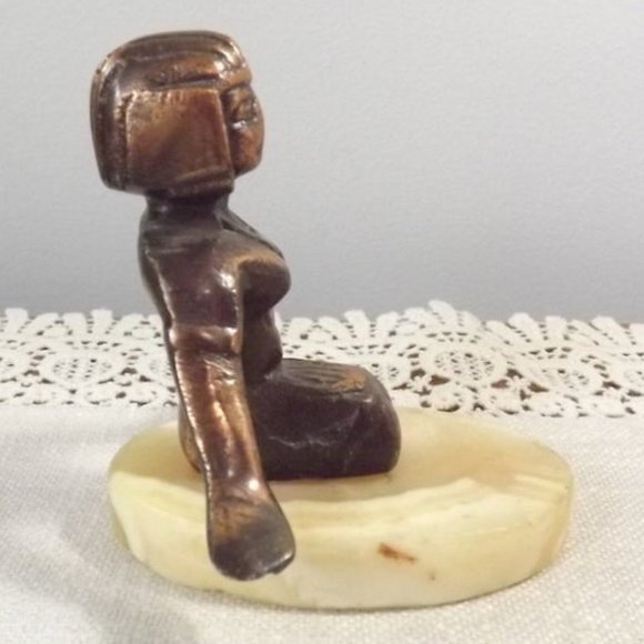 Egyptian Goddess with Wing-arms Oddity Paperweight - Picture 4 of 9